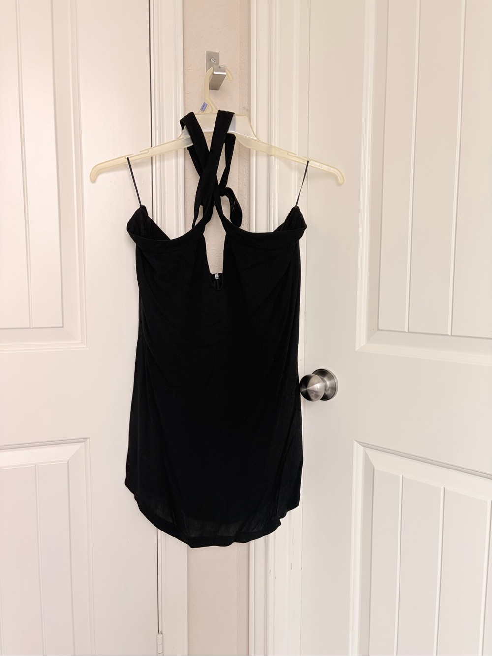 REVOLVE Black Twist-Back Camisole